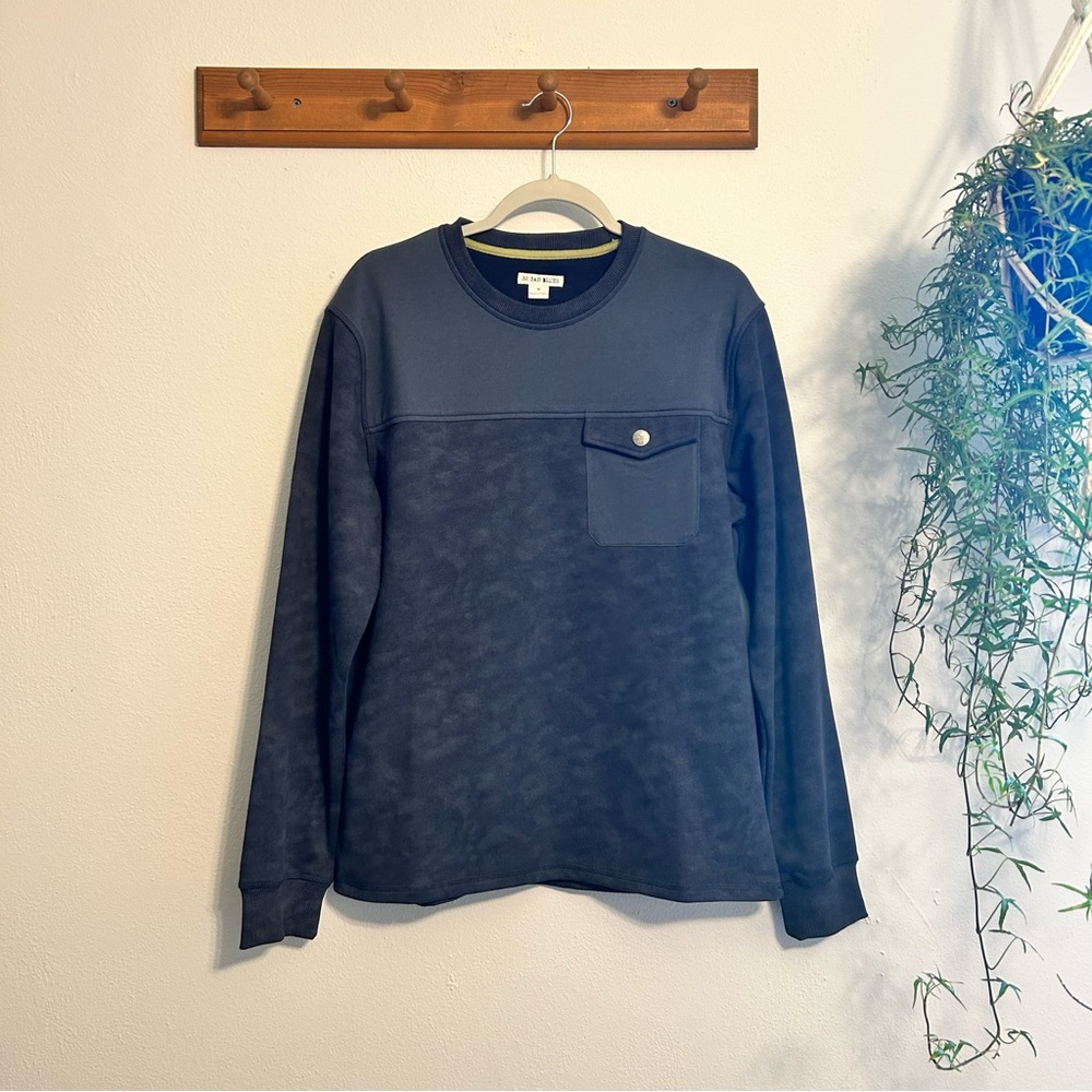 NWOT 32 Bar Blues Cotton Blend Navy Blue Pullover Size Medium
